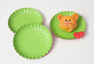 Pastry paper tartlet cup green 9 cm 200 pieces at sweetART